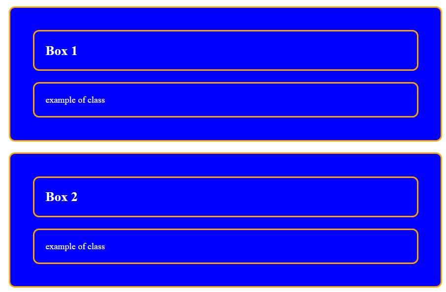 Different Elements Can Share Same Class