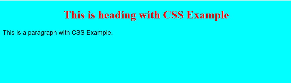 css example