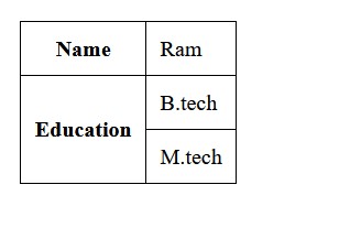 rowspan example
