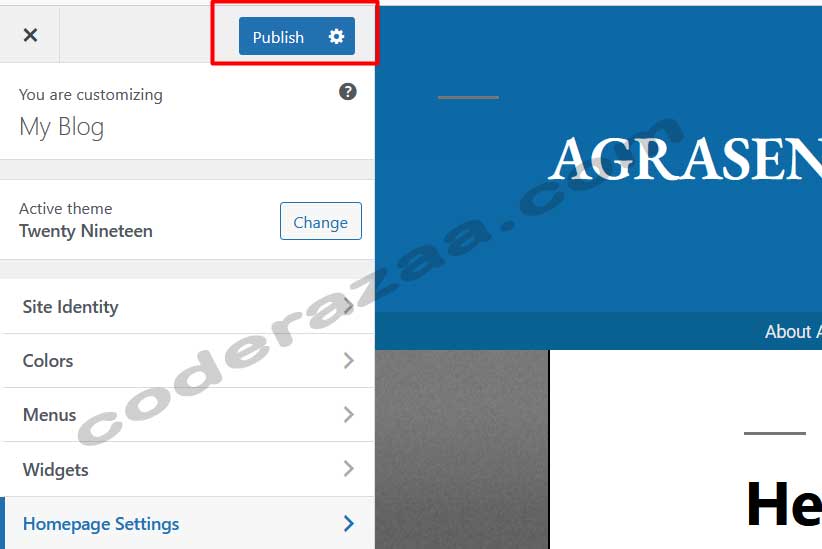 save setting in wordpress