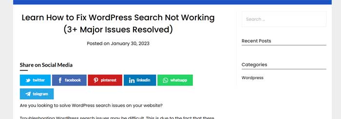 Learn How to Fix WordPress Search Not Working